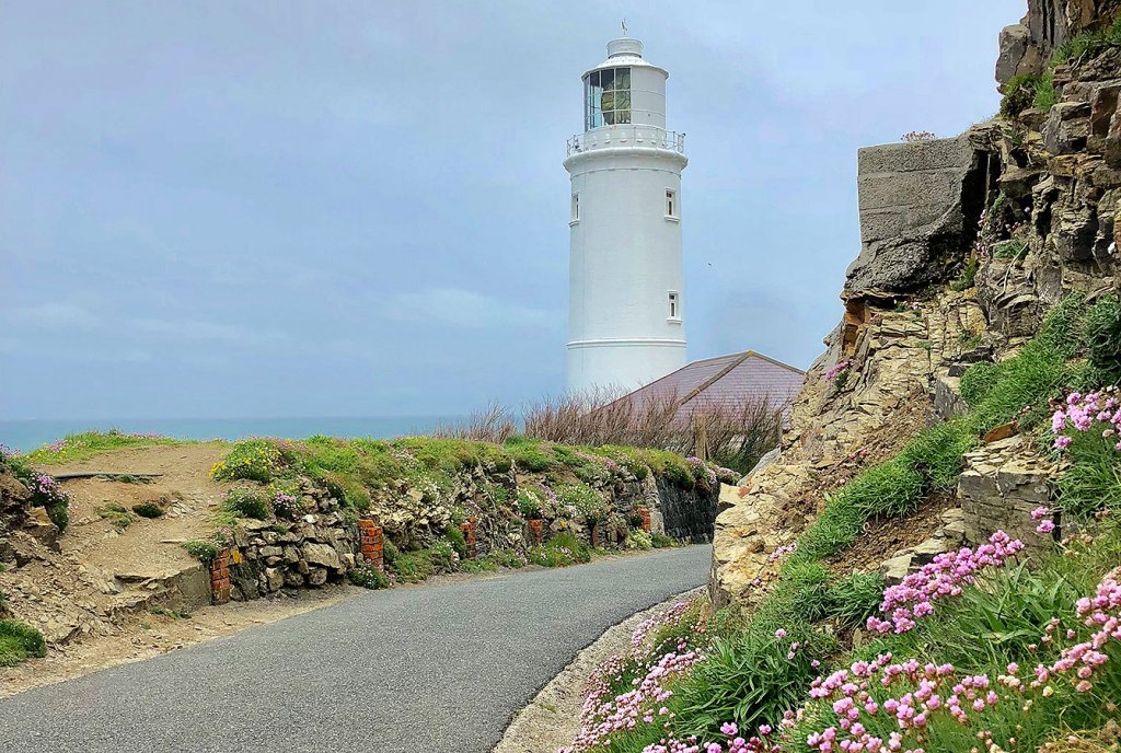 Lighthouse at Trevose Head, Cornwall,. England