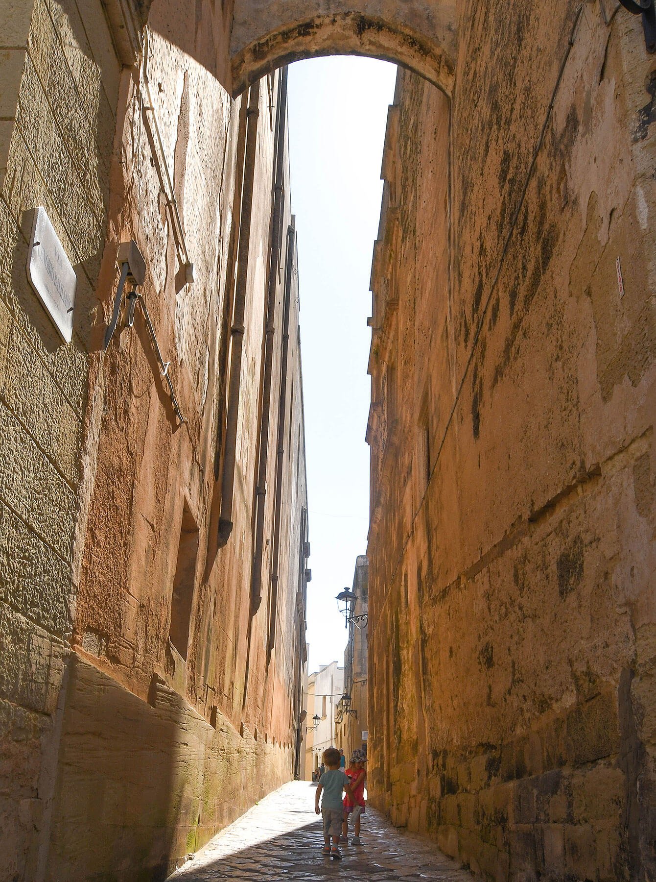 Narrowed Alley within Otranto's Old Town
