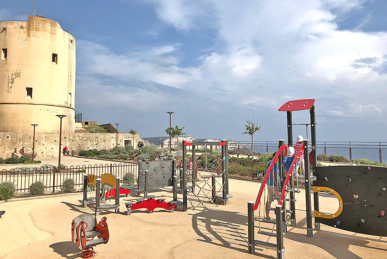 Bonifacio playground by the school - Corsica - France
