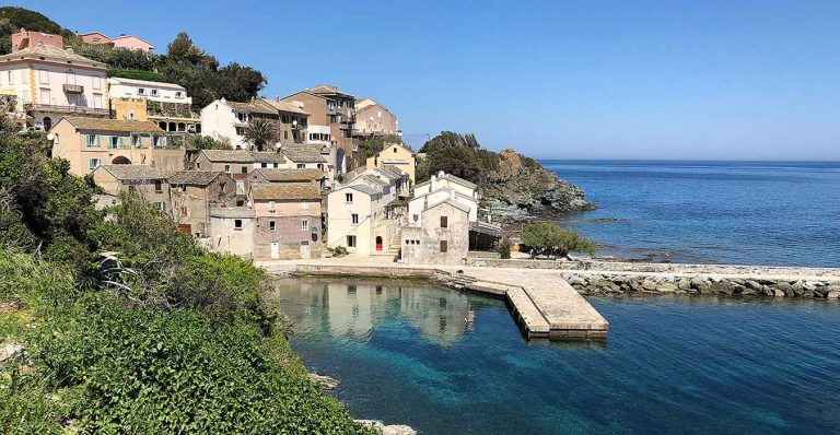 a village in Corsica on a road trip