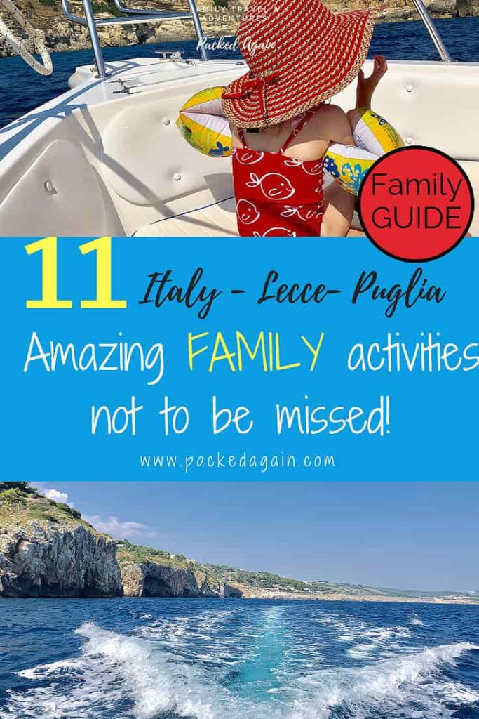 A little girl sitting on a boat in Lecce