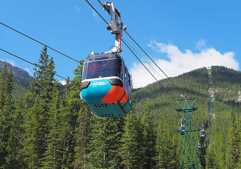 Banff Gondola up to Mountain,