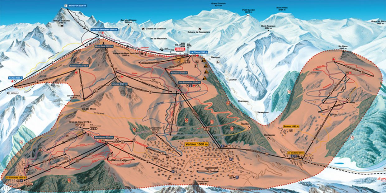 verbal ski map