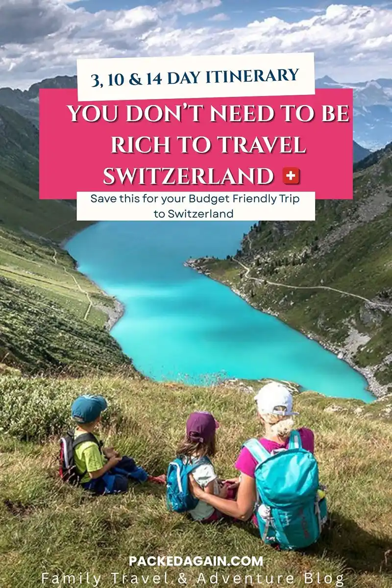 Switzerland budget itinerary Pinterest image