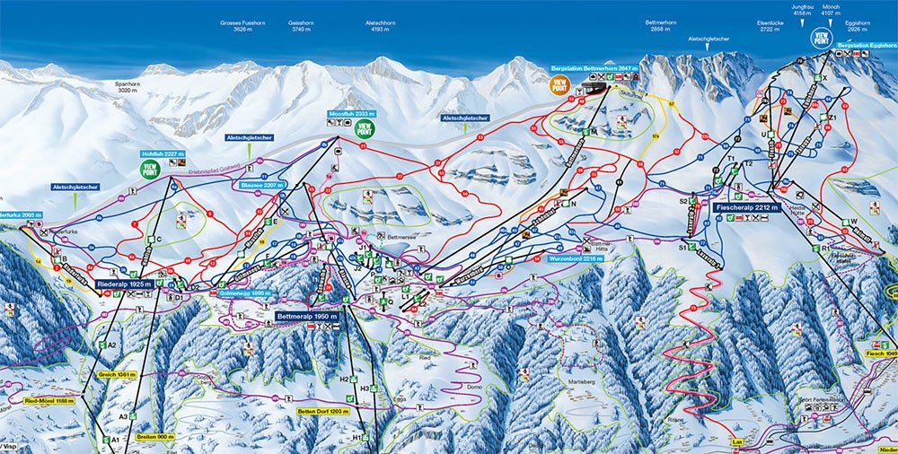 ski Map Bettmeralp