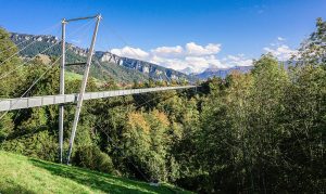 view of the Suspension Bridge in Sigriswil - Bern