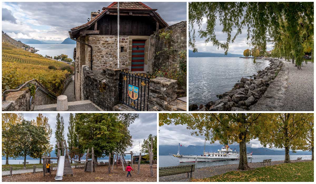 images from cully along lavaux vineyards