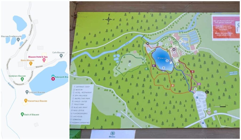 google map and local map of balusee