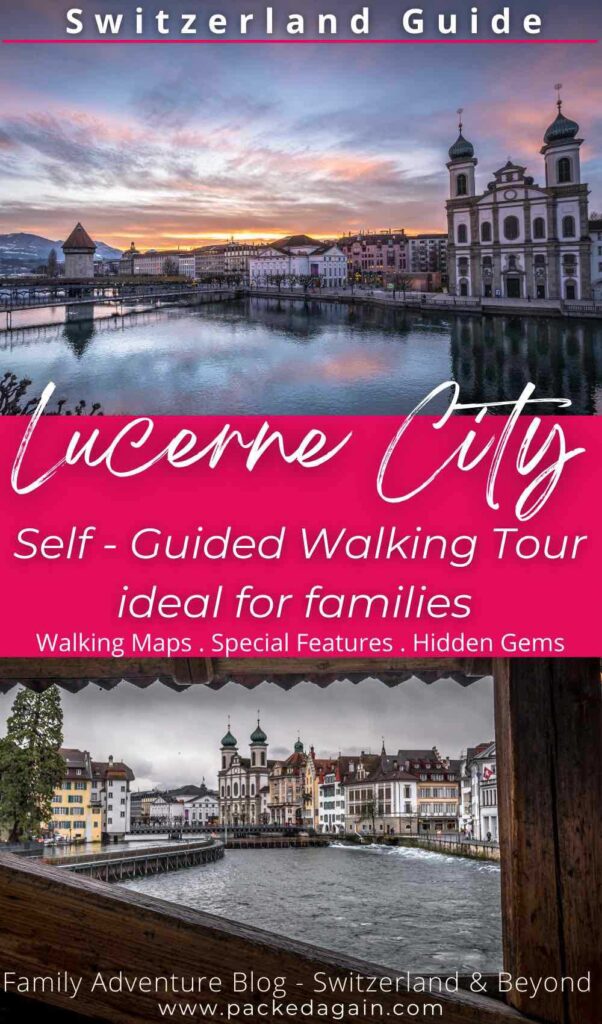 images from lucerne city on a walking tour
