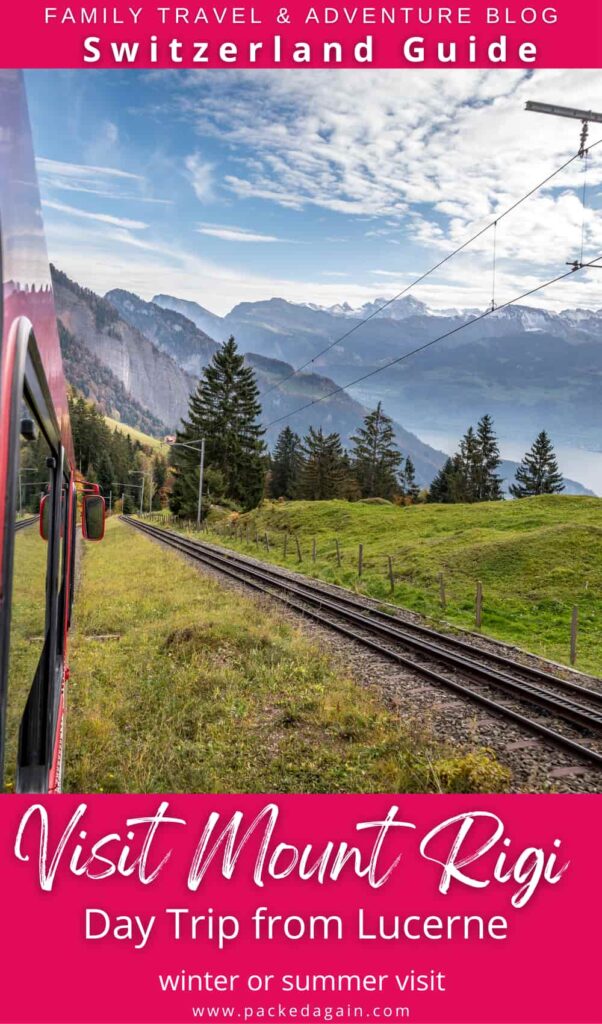 train ride to a swiss mountain