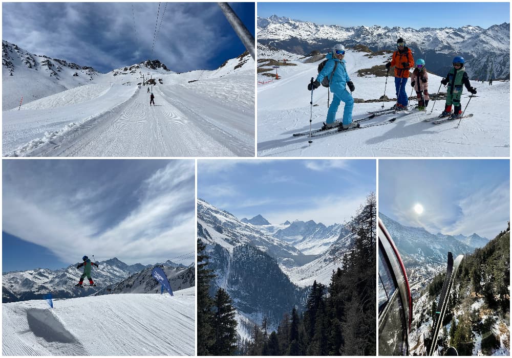 winter photos from Grimentz ski domain