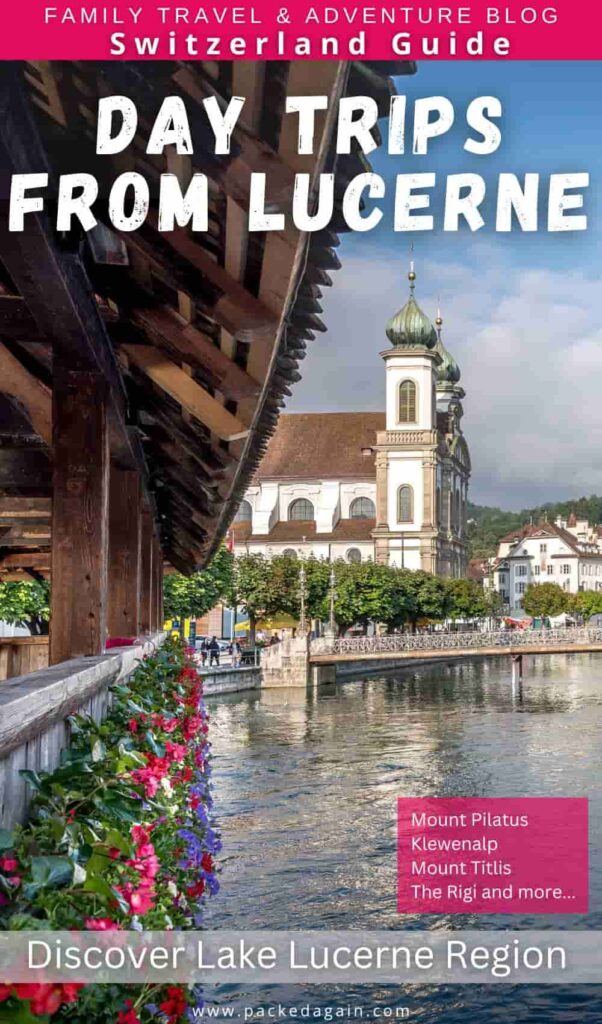 Kappelen brücke in Lucerne with flowers