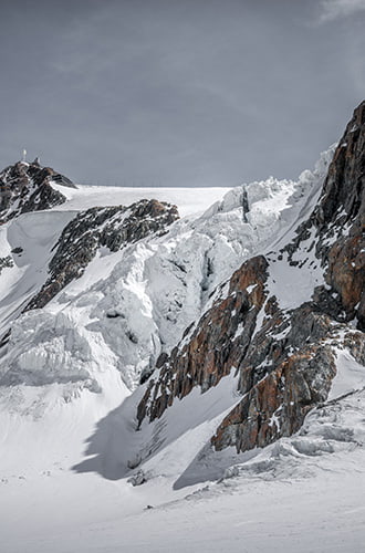 glacier below klein Matterhorn