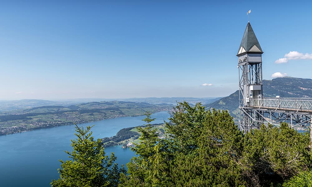 the worlds tallest outdoor lift - the Hammetschwand lift at the Bürgenstock