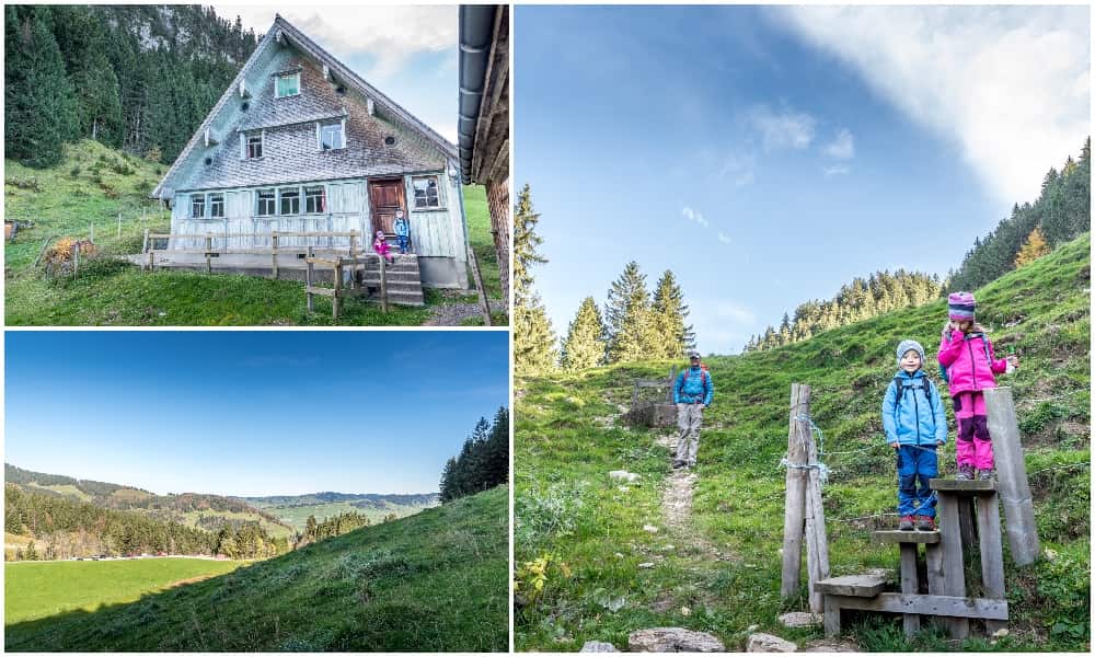 kiting path and landscape in the Appenzell