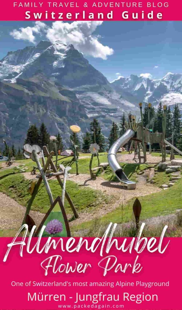 alpine playground at the Allmendhubel mountain in Mürren