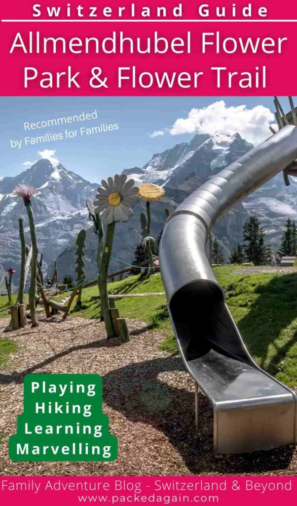 the Allemndhubel playground in the jungfrau region mountains in Mürren