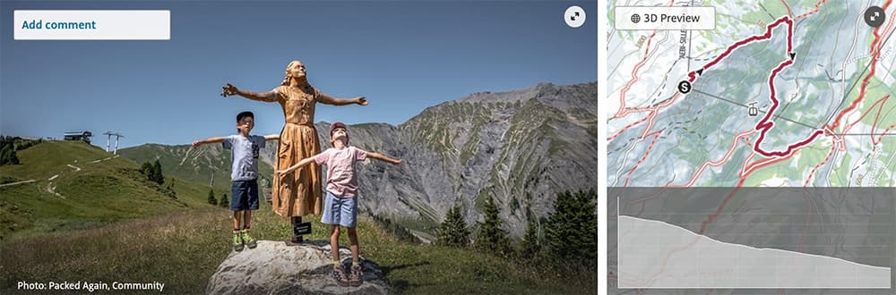 hiking map of the theme Trail Vogellisi in Adelboden