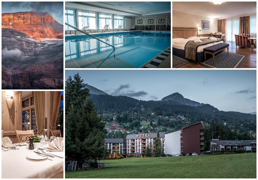 images from the alpine hotel Eurotel Victoria in Les Diablerets Vaud Alps