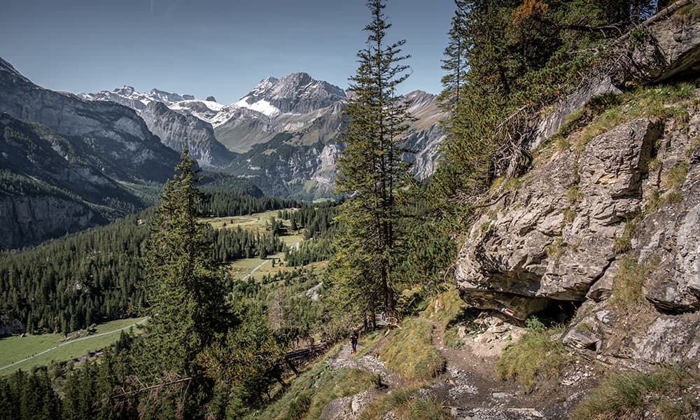 view over kandervalley in Switzerland