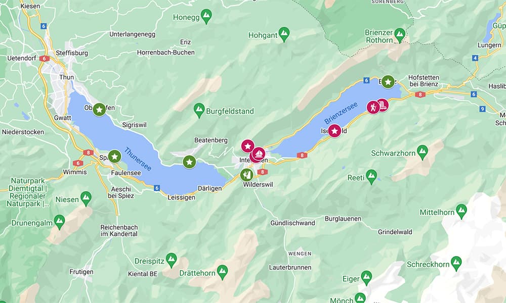 Interlaken Tourist Map
