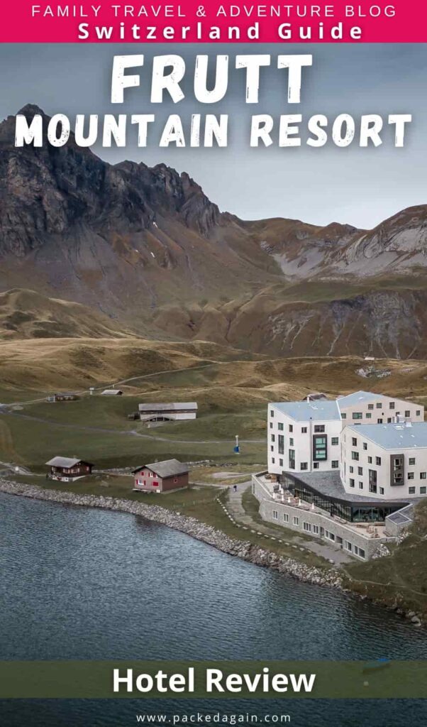 areal view of the Frutt Mountain Hotel in Switzerland