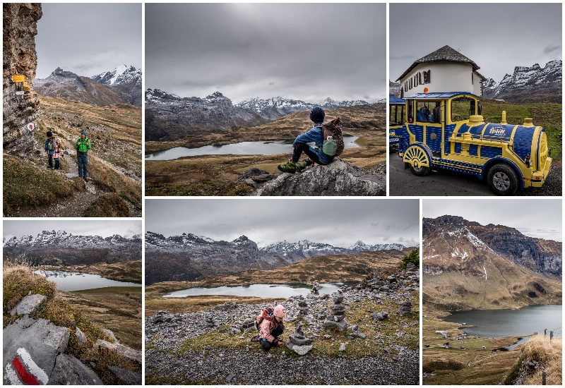 images of hiking at Melchsee Frutt