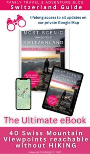 Pinterest pin for ebook about swiss mountain viewpoints 