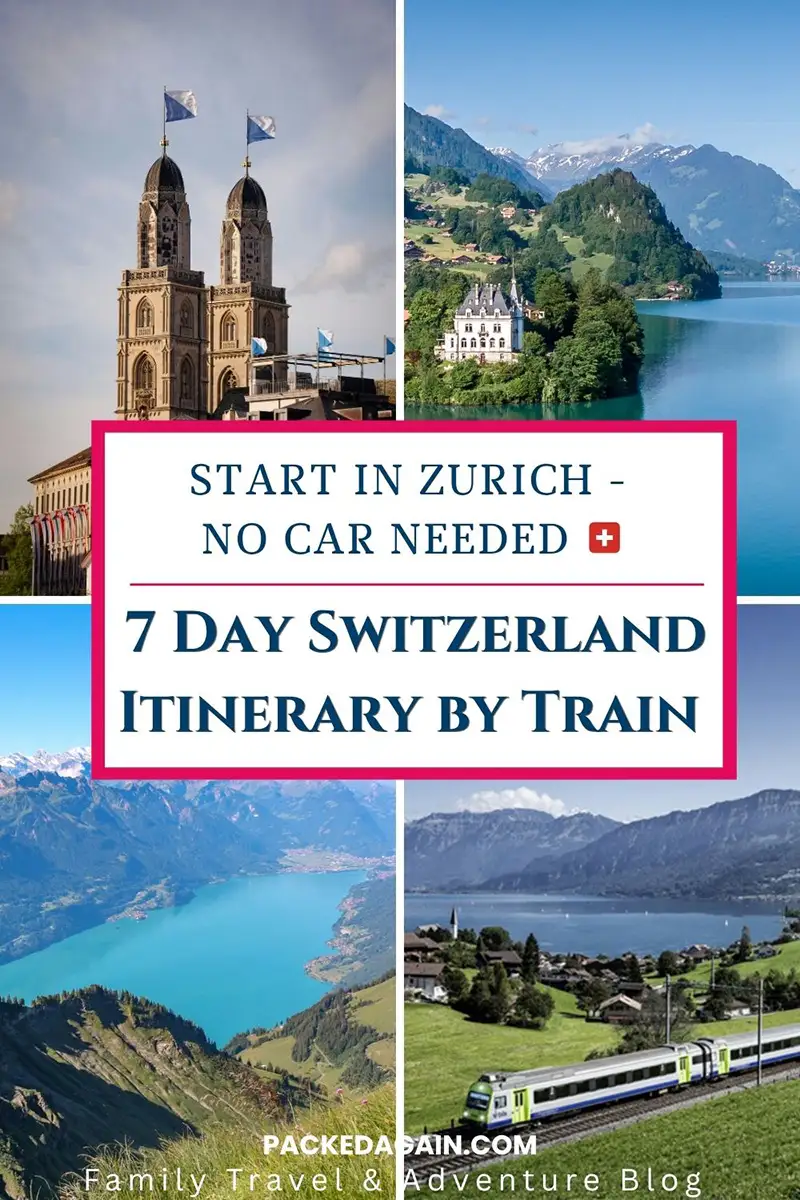 Switzerland 7 day itinerary Pinterest image
