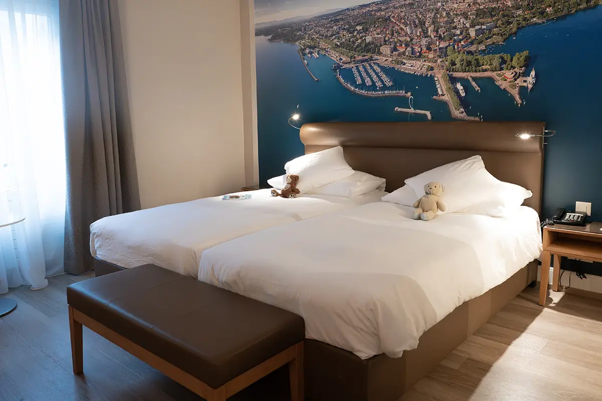 bedroom at Hotel de la pain in Lausanne